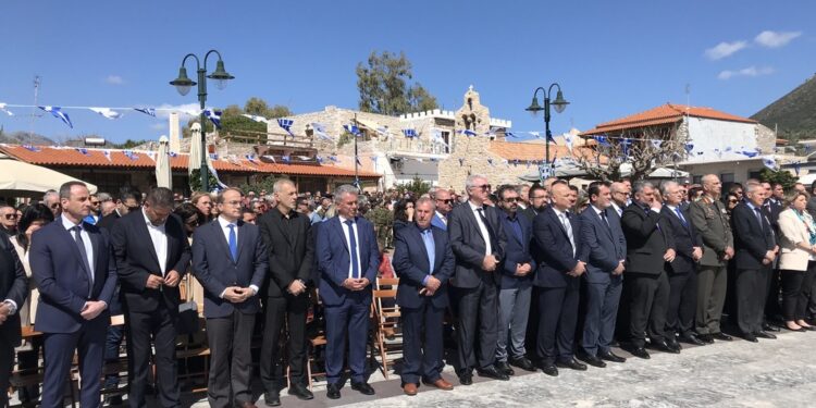 Ο Δήμαρχος Πειραιά στην Αρεόπολη Μάνης στις επετειακές εκδηλώσεις για τα 204 χρόνια από την κήρυξη της Επανάστασης του 1821