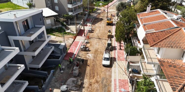 Δήμος Αμαρουσίου: Σε εξέλιξη το έργο της διάνοιξης και ανάπλασης τμήματος της οδού Κέκροπος στο Σωρό