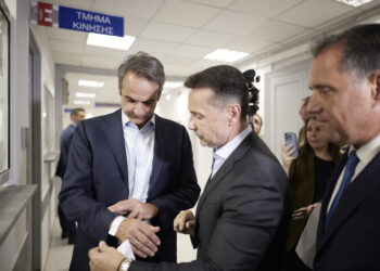 Επίσκεψη του Κυριάκου Μητσοτάκη στον Ευαγγελισμό