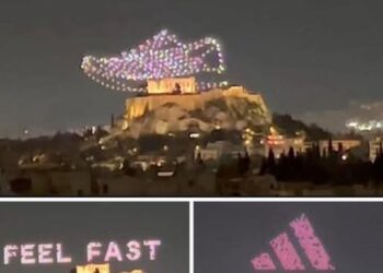 Ξύπνησαν! Εισαγγελική παρέμβαση για το drone show της Adidas πάνω από τον Παρθενώνα