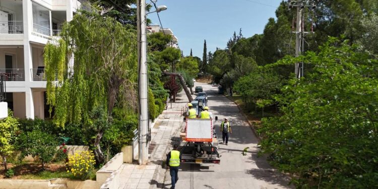 Συνεχίζεται το μεγάλο έργο εγκατάστασης 5.500 φωτιστικών σωμάτων τεχνολογίας LED