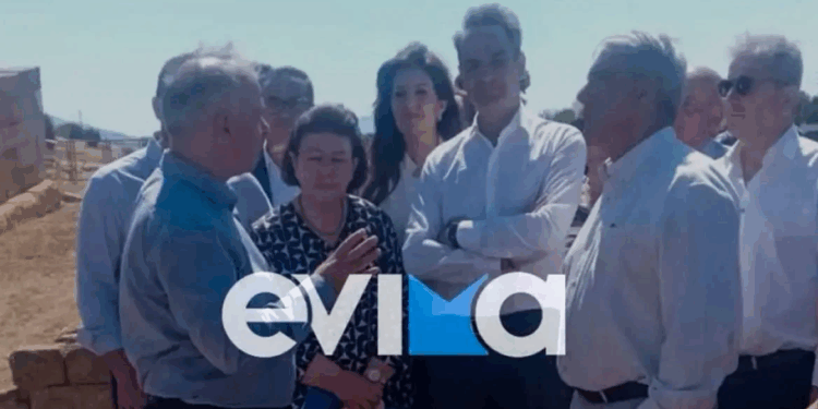 Στην Εύβοια ο πρωθυπουργός Κυριάκος Μητσοτάκης -Επισκέφθηκε τον αρχαιολογικό χώρο της Ερέτριας