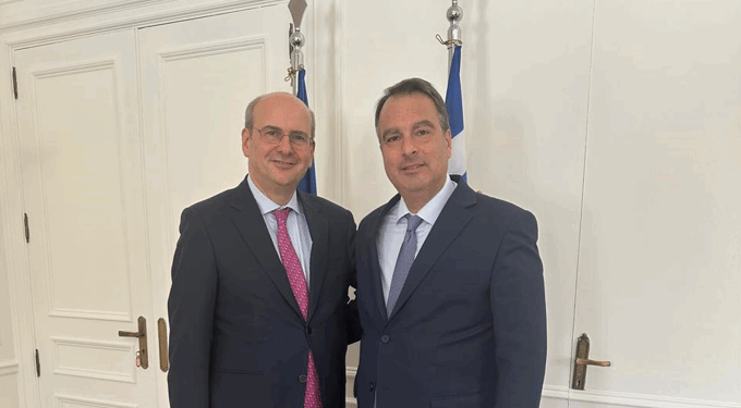 Συνάντηση του βουλευτή Αιτωλοακαρνανίας Θανάση Παπαθανάση με τον Αντιπρόεδρο της Κυβέρνησης Κωστή Χατζηδάκη