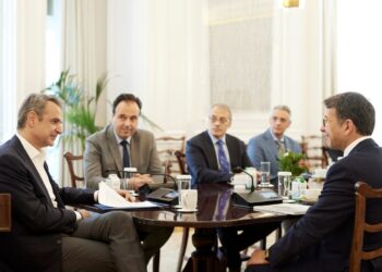 Συνάντηση του Κ. Μητσοτάκη με τον Εκτελεστικό Αντιπρόεδρο της Microsoft J. Althoff