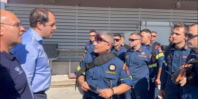 Σύσκεψη Συντονιστικού Οργάνου υπό τον Υπουργό Κλιματικής Κρίσης και Πολιτικής Προστασίας Γ. Κεφαλογιάννη στη Χίο