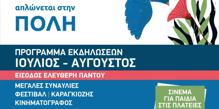Καλοκαίρι Πολιτισμού 2025 στο Άλσος Περιστερίου – Το μήνυμα του Α. Παχατουρίδη