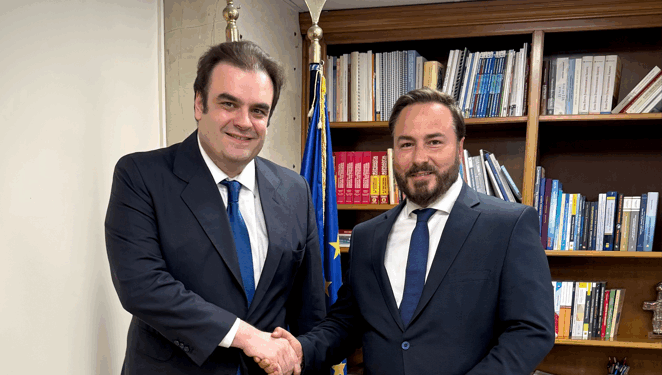 Συνάντηση του Διαμαντή Γκολιδάκη με τον Υπουργό Εθνικής Οικονομίας και Οικονομικών Κυριάκο Πιερρακάκη