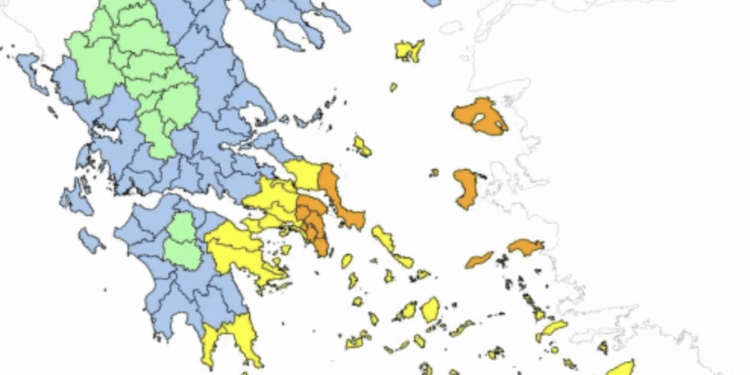 Σε ποιες περιοχές είναι πολύ υψηλός ο κίνδυνος πυρκαγιάς για αύριο Κυριακή