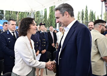 Στο ΟΑΚΑ ο πρωθυπουργός για την παράδοση νέων οχημάτων στο Πυροσβεστικό Σώμα