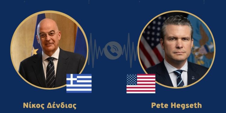 Επικοινωνία Ν. Δένδια με Π. Χέγκσεθ – Τι συζήτησαν