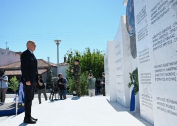 Στην Ορεστιάδα ο Ν. Δένδιας για τα αποκαλυπτήρια του Μνημείου Πεσόντων της 3ης Ελληνικής Ορεινής Ταξιαρχίας στη Μάχη του Ρίμινι